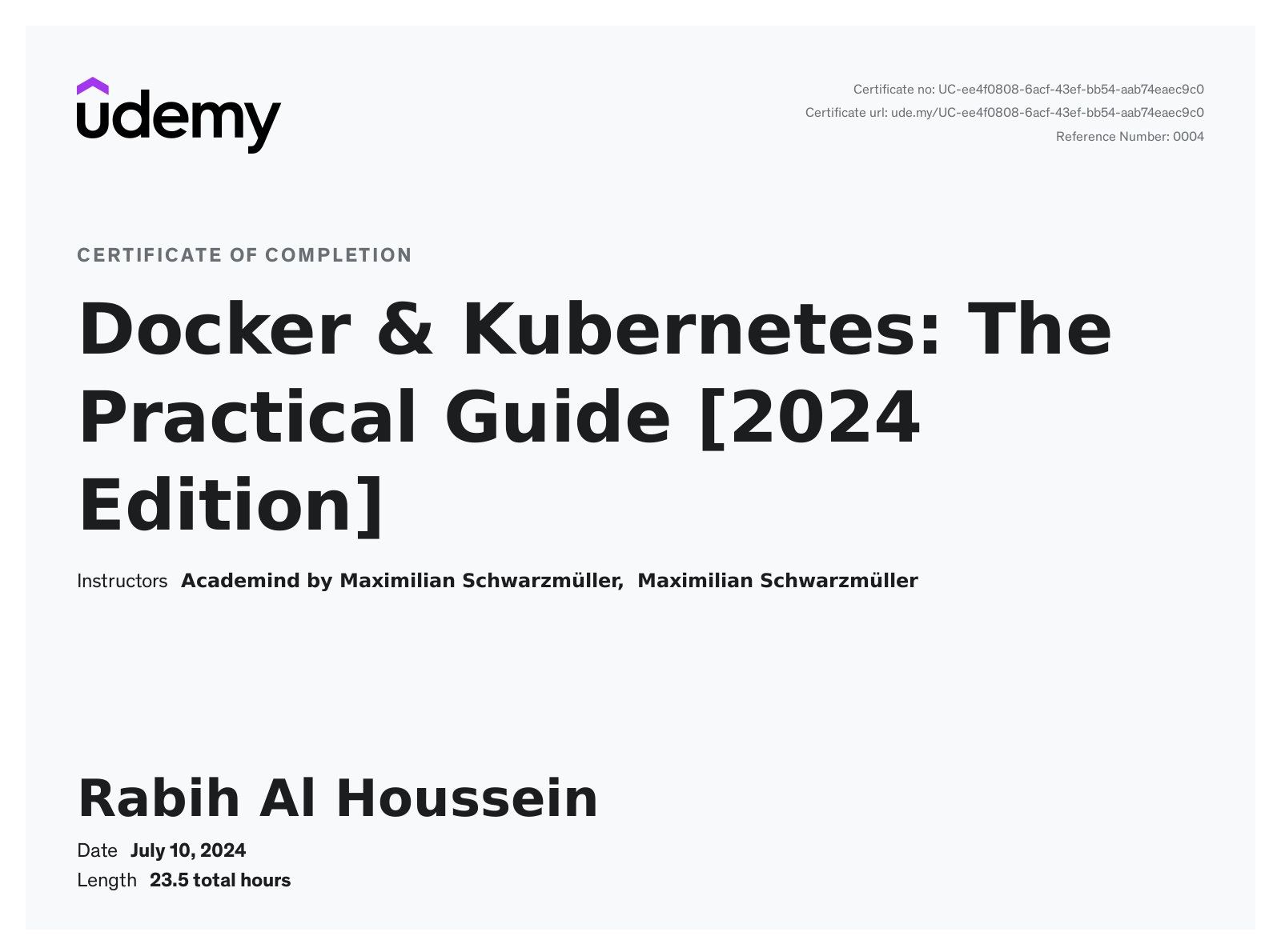 Docker & Kubernetes: The Practical Guide