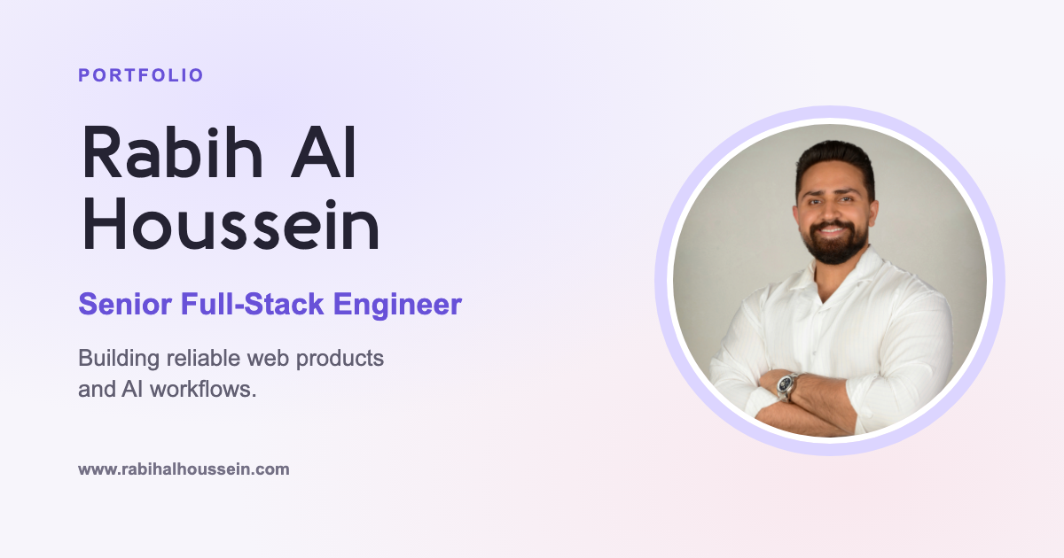 Rabih | Full Stack Developer